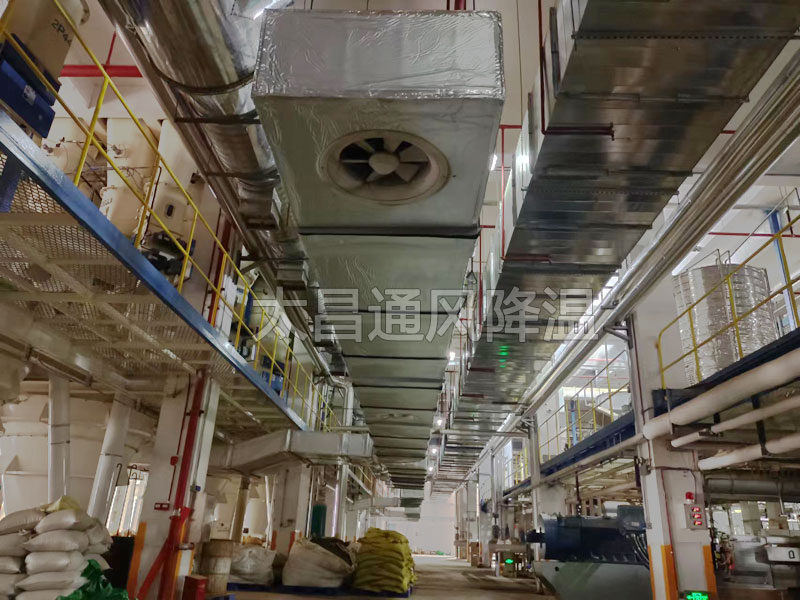某飼料廠車間通風降溫方案 某飼料廠車間通風降溫方案